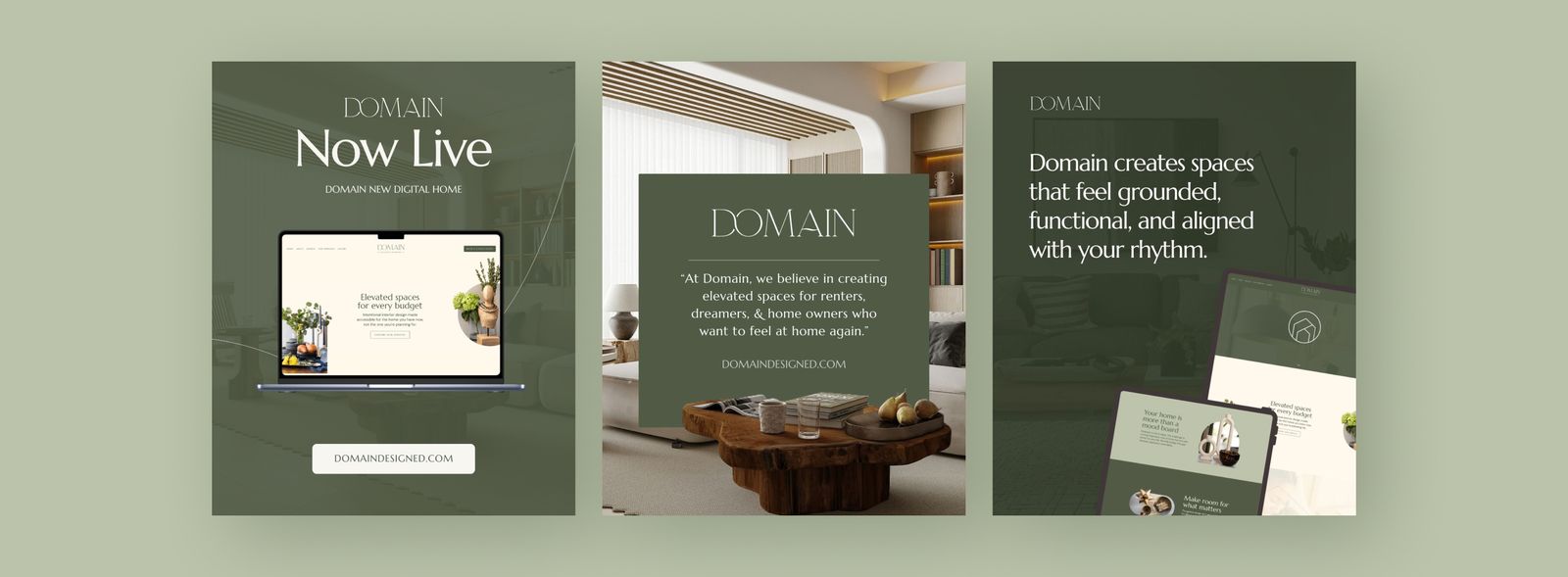 Graphic Design, domain launch graphics