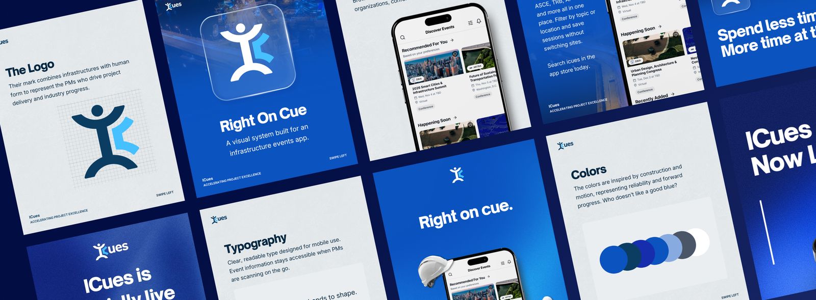 Graphic Design, iCues brand system and launch graphics