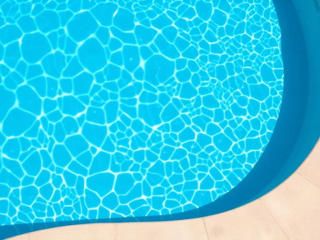 The same pool clear and blue after the visit