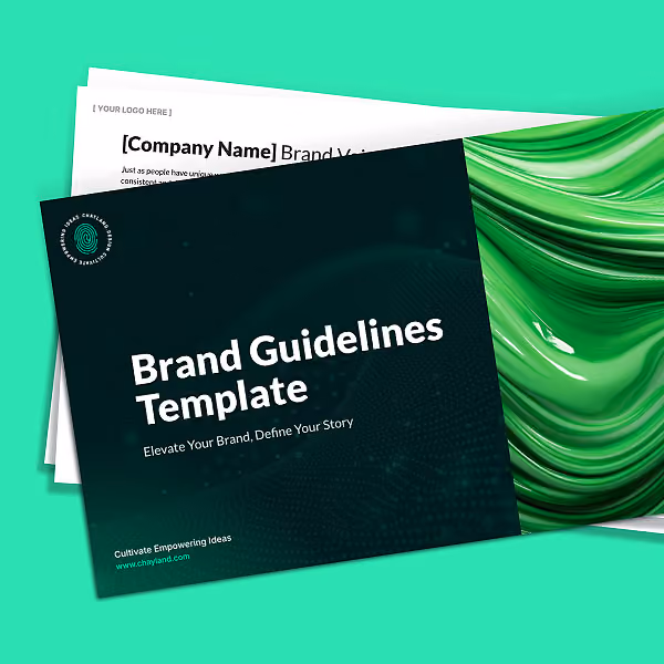 Cover of the Brand Guidelines Template