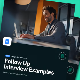 Cover of the Follow Up Interview Examples