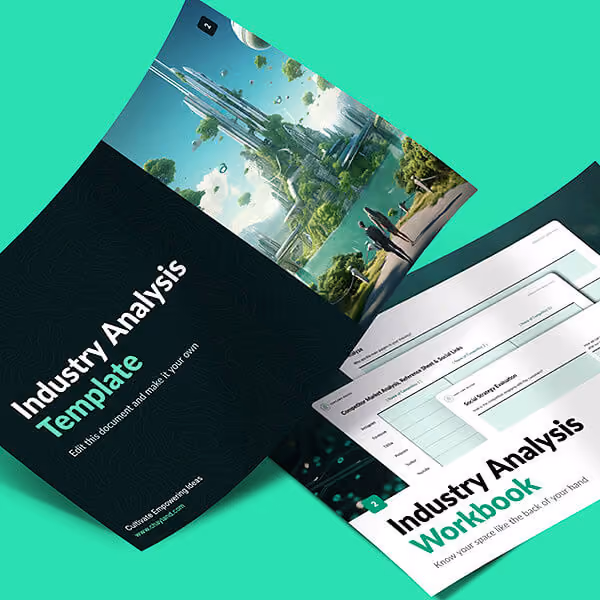 Cover of the Industry Analysis Workbook & Template