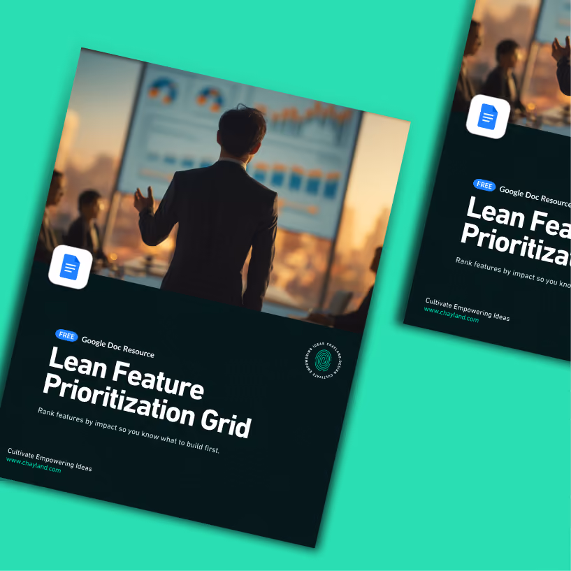 Cover of the Lean Feature Prioritization Grid
