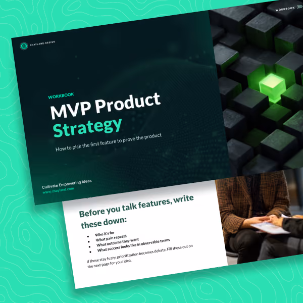 Cover of the MVP Product Strategy Workbook