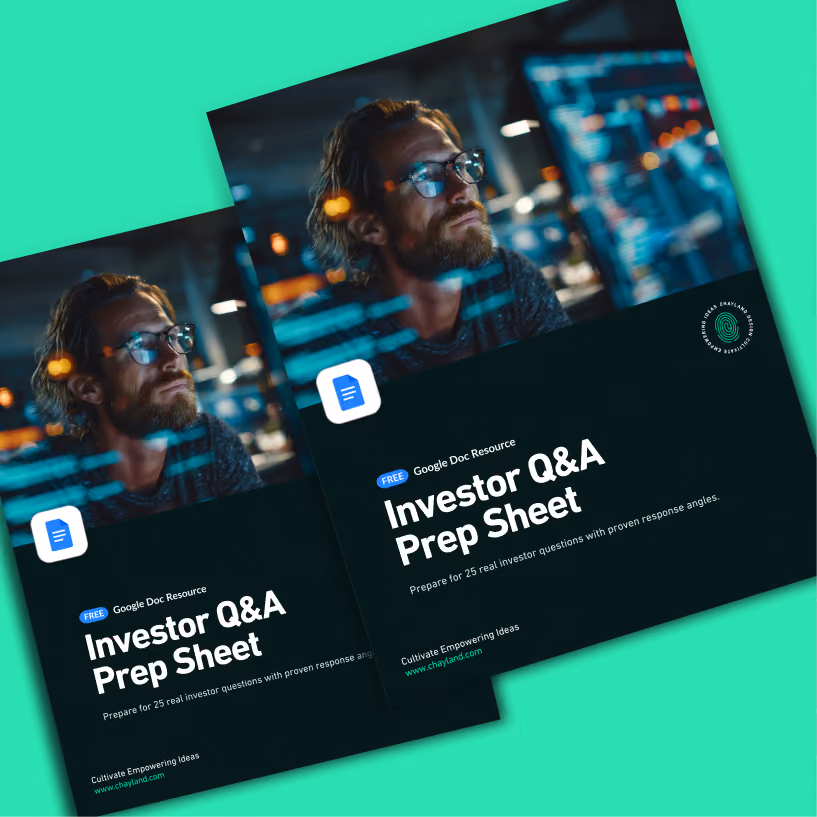 Cover of the Investor Q&A Prep Sheet